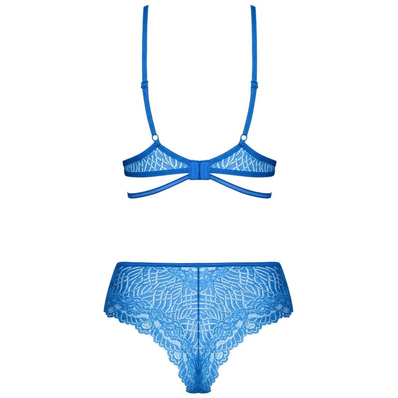 Obsessive Lingerie Bluellia Conjunto de Lingerie Azul Tamanho L/XL