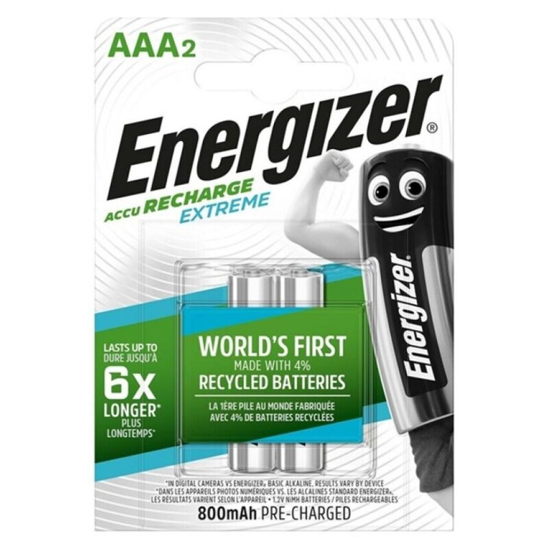 ENERGIZER EXTREME PILA RECARGABLE HR03 AAA 800mAh BLISTER*2