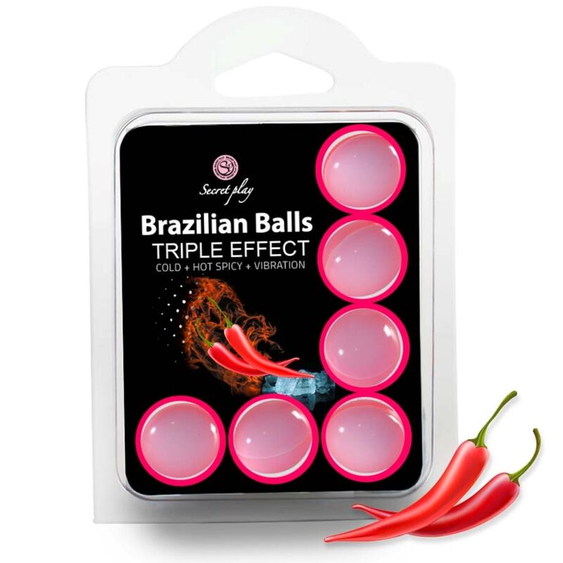 SECRETPLAY - SET 6 BRAZILIAN BALLS TRIPLE EFECTO (1)