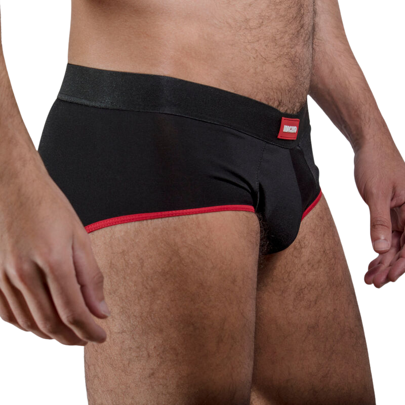 MACHO - CUECA MS24R VERMELHO ESCURO L