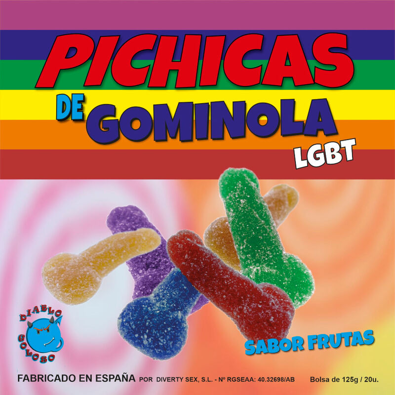PRIDE - FRUTTA GUMMY PENIS CON ZUCCHERO LGBT