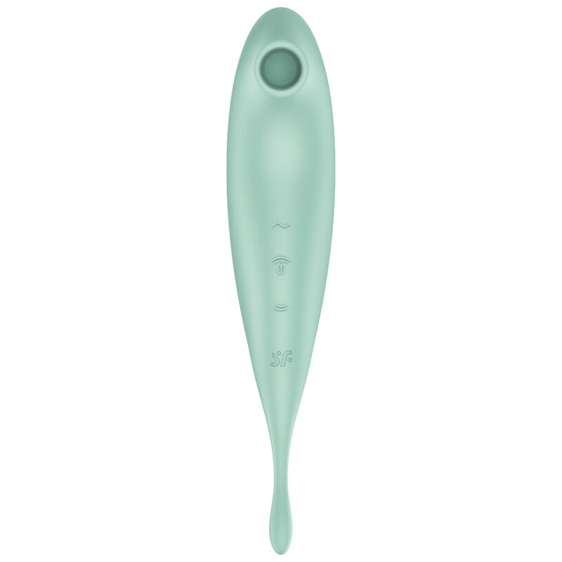 SATISFYER - TWIRLING PRO+ ESTIMULADOR DE PULSO DE AR E APLICATIVO VIBRADOR VERDE