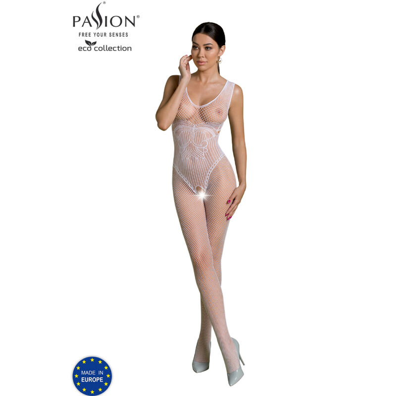 PASSION - COLEO ECO BODYSTOCKING ECO BS003 BRANCO