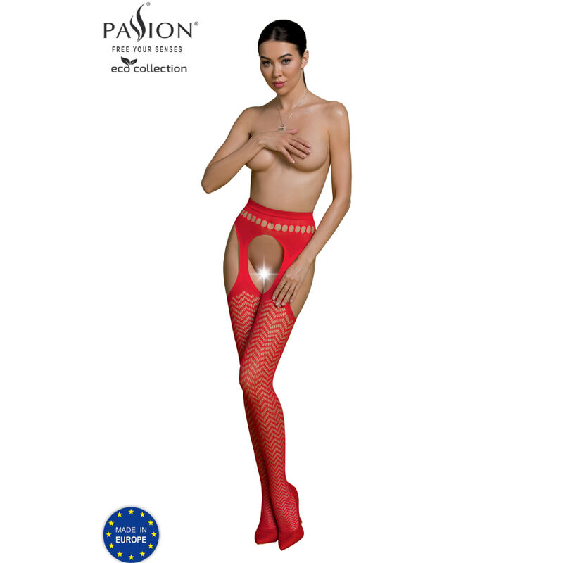 PASSION - COLEO ECO BODYSTOCKING ECO S002 VERMELHO