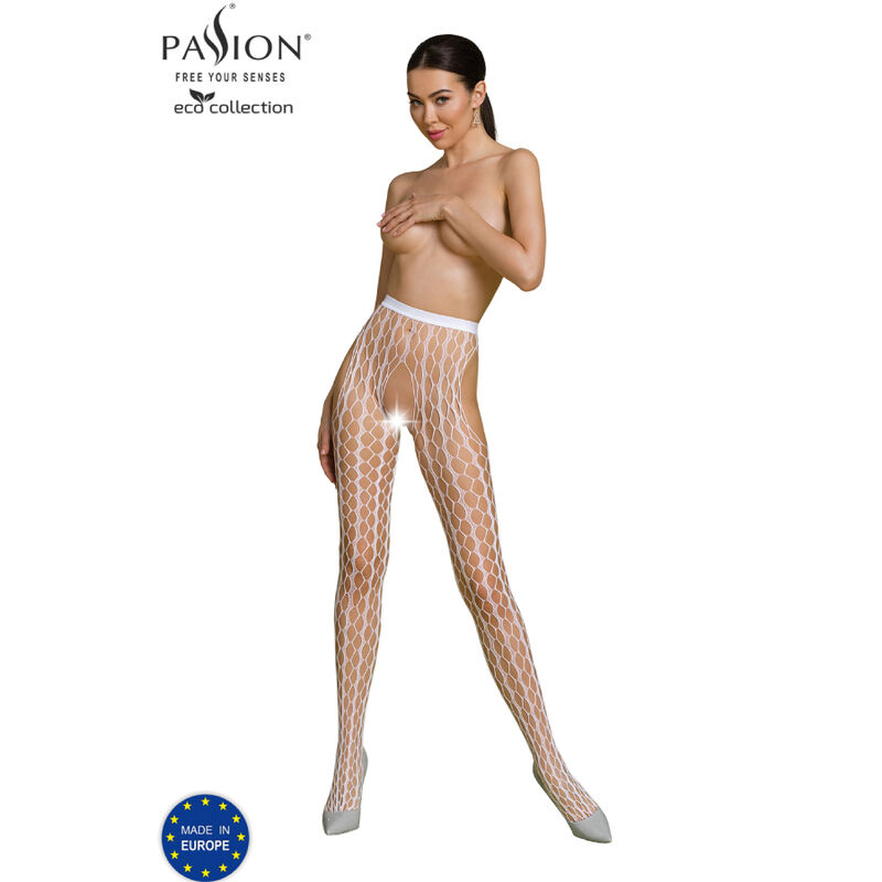 PASSION - COLEO ECO BODYSTOCKING ECO S007 BRANCO