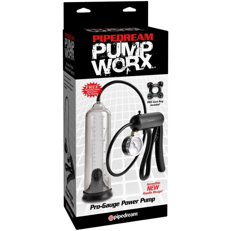 PUMP WORX - BOMBA DE POTÊNCIA PRO-GAUGE TRANSPARENTE