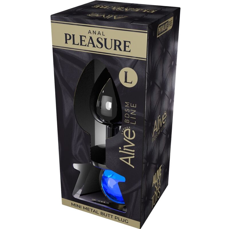 ALIVE – ANAL PLEASURE MINI WTYCZKA METALOWA NIEBIESKA ROZMIAR L