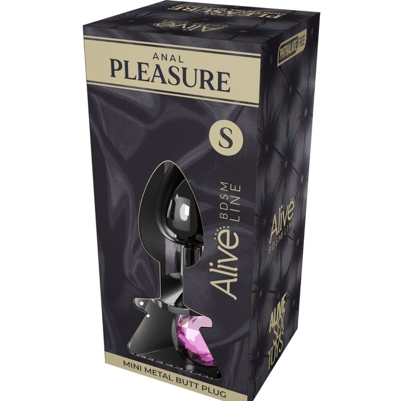 ALIVE – ANAL PLEASURE MINI WTYCZKA METALOWA ROZOWA ROZMIAR S