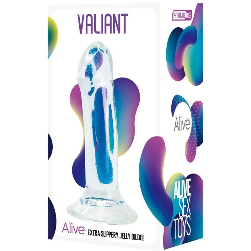 ALIVE – VALIANT DILDO REALISTYCZNE PRZEZROCZYSTE 16 CM