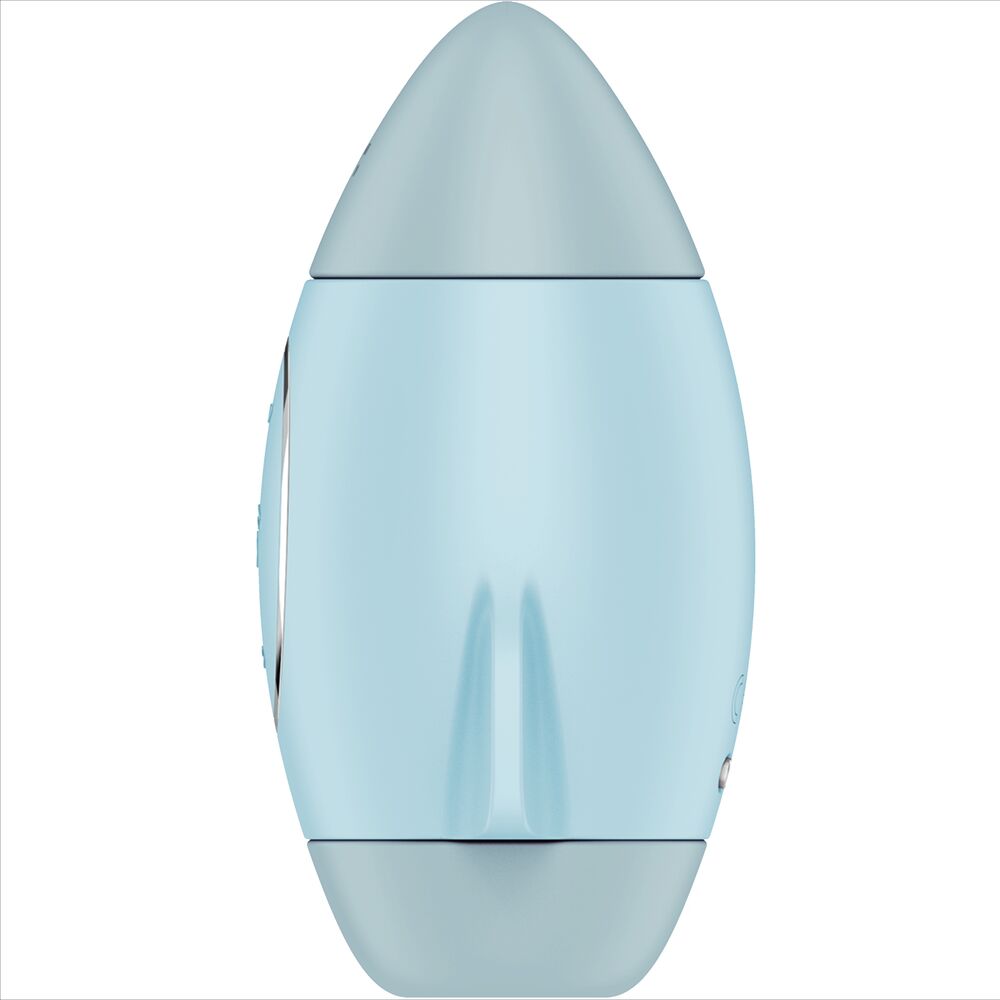 SATISFYER - VIBRADOR DE IMPULSO DUPLO PEQUENO AZUL MISSION CONTROL