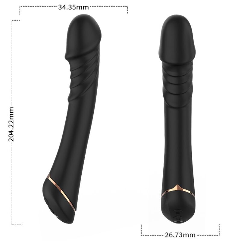 ARMONY - DILDO VIBRADOR SILICONE PRETO