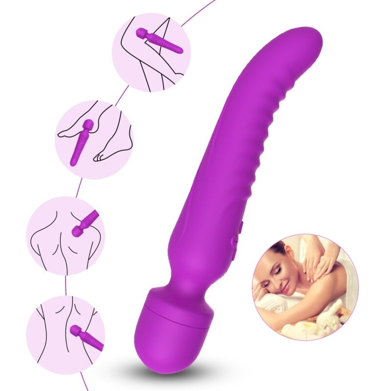 ARMONY - MASSAGER MISSION E VIBRADOR EFEITO DE CALOR ROXO