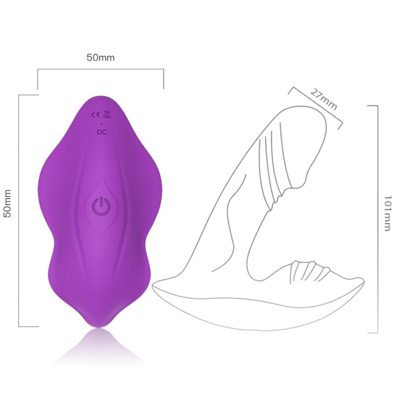 ARMONY - VIBRADOR DE APITO CONTROLE REMOTO INTRODUZÍVEL ROXO