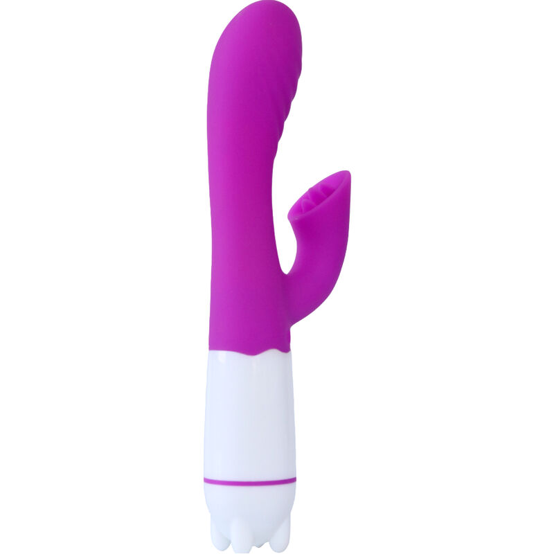 ARMONY - VIBRADOR E ESTIMULADOR HAPPY COM LÍNGUA RECARREGÁVEL VIOLETA