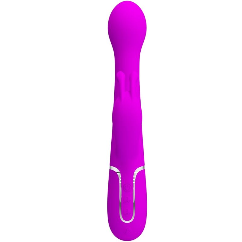 PRETTY LOVE - VIBRADOR DEJON COELHO 3 EM 1 MULTIFUNO VIOLETA