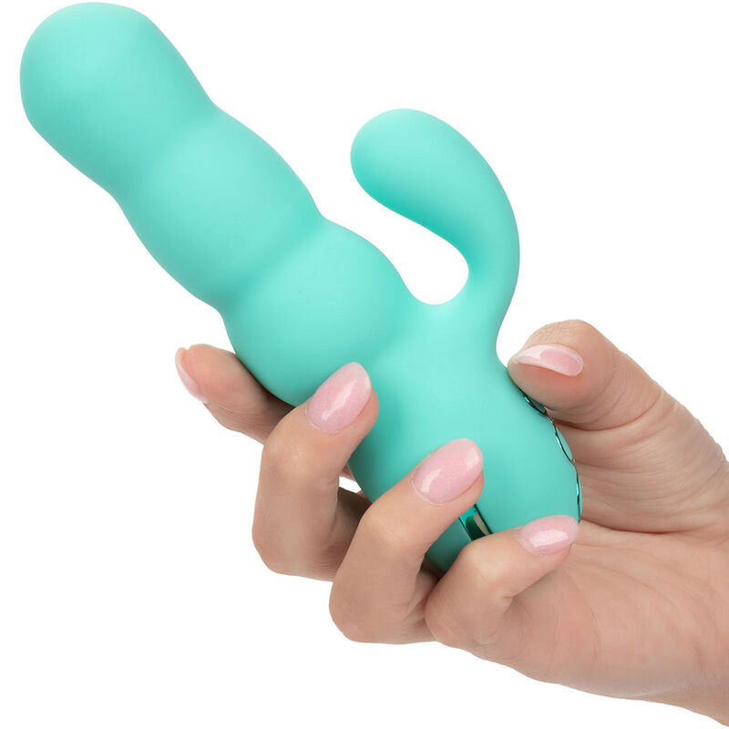 CALEXOTICS - VIBRADOR DEL MAR DIVA RABBIR AQUA GREEN POR CALIFORNIA DREAMING