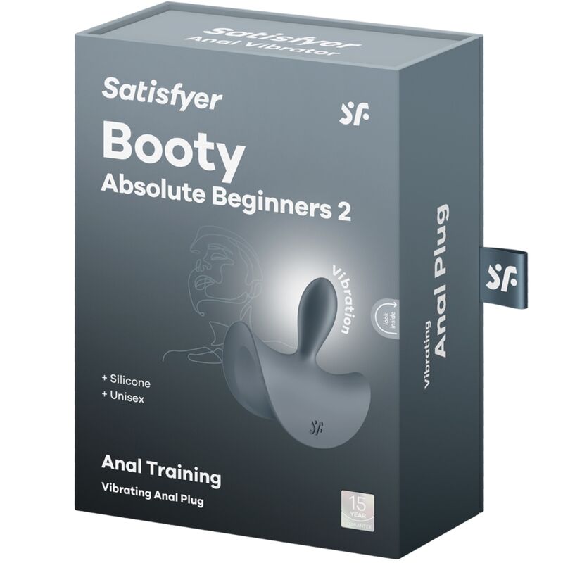 SATISFYER – BOOTY ABSOLUTE BEGINNERS 2 WIBRATOR Z WTYCZKA ANALNA UNISEX CZARNY