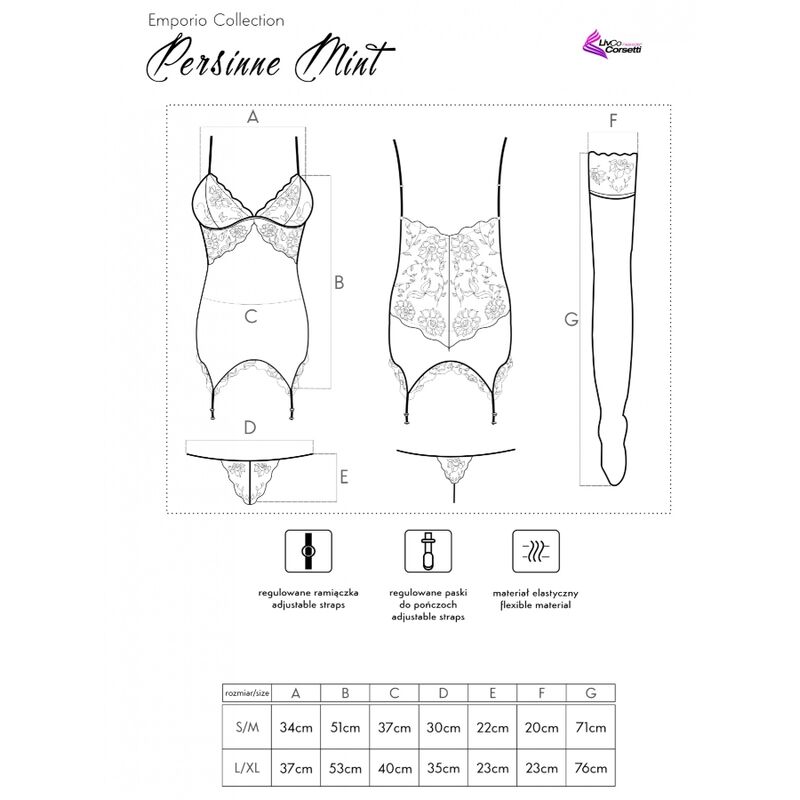 LIVCO CORSETTI FASHION – PERSINNE MIT EMPORIO ZESTAW GORSET + FIGI + PONCZOCHY