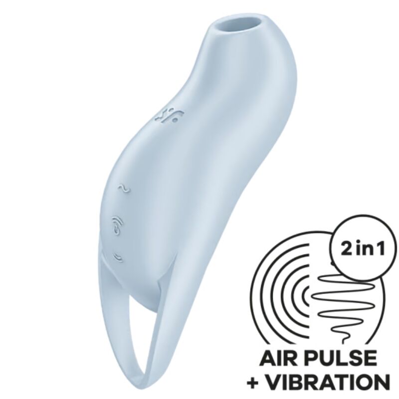 SATISFYER - POCKET PRO 1 ESTIMULADOR DE CLITÓRIS AZUL CLARO