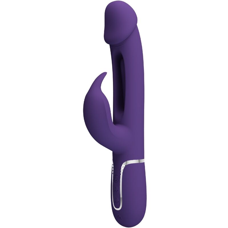 BONITO AMOR - KAMPAS COELHO VIBRADOR MULTIFUNÇÃO 3 EM 1 COM LÍNGUA VIOLETA