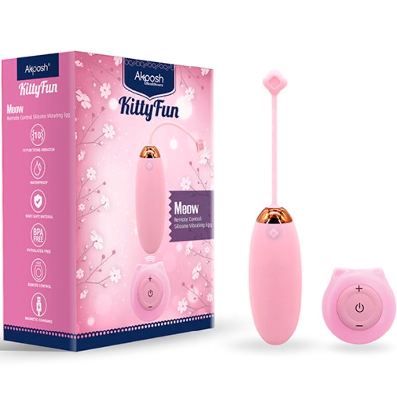 ARMONY – KITTY FUN EGG WIBRATOR PILOT 10 WIBRACJI RÓZOWY