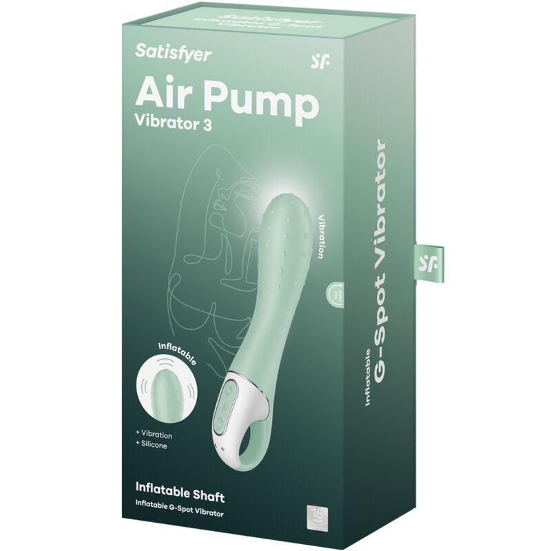 SATISFYER – AIR PUMP VIBRATOR 3 NADMUCHIWANY PUNKT G MIETOWY