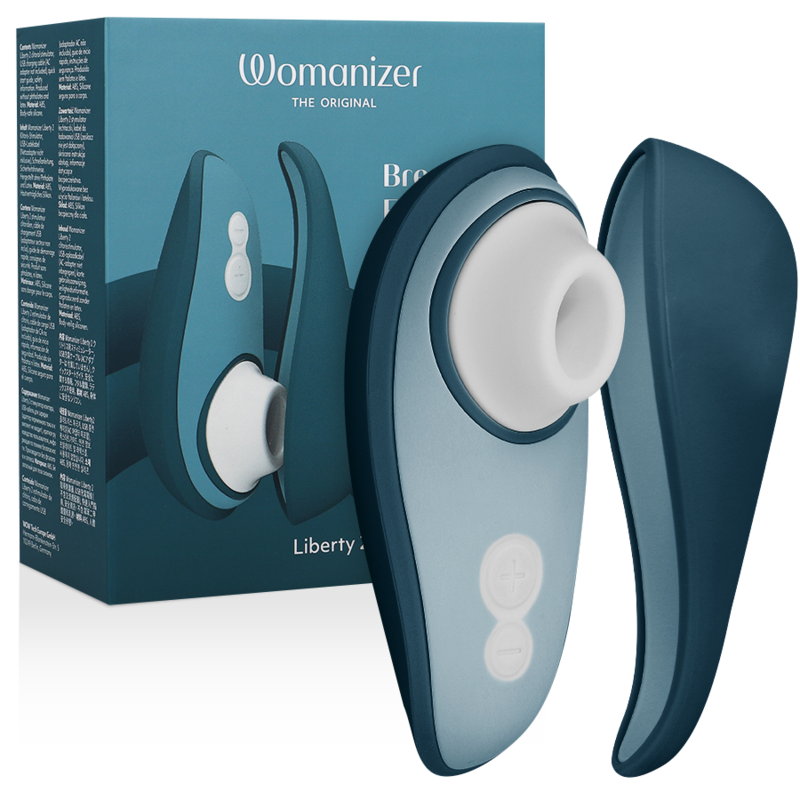 WOMANIZER - LIBERTY 2 ESTIMULADOR DE CLITORIS & SUCKER AZUL