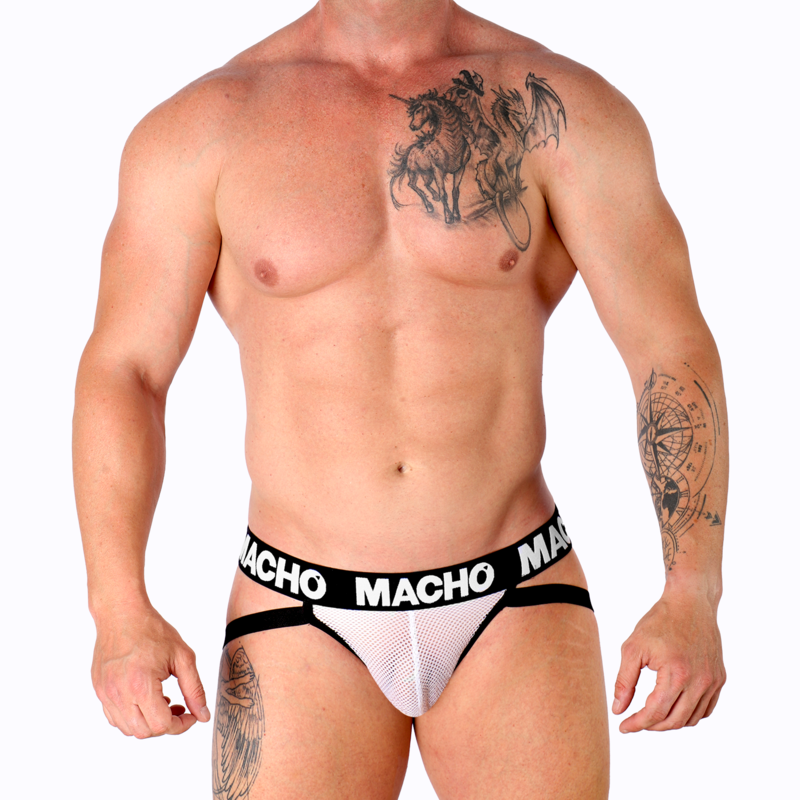 MACHO - MX26X1 JOCK GRID BRANCO M