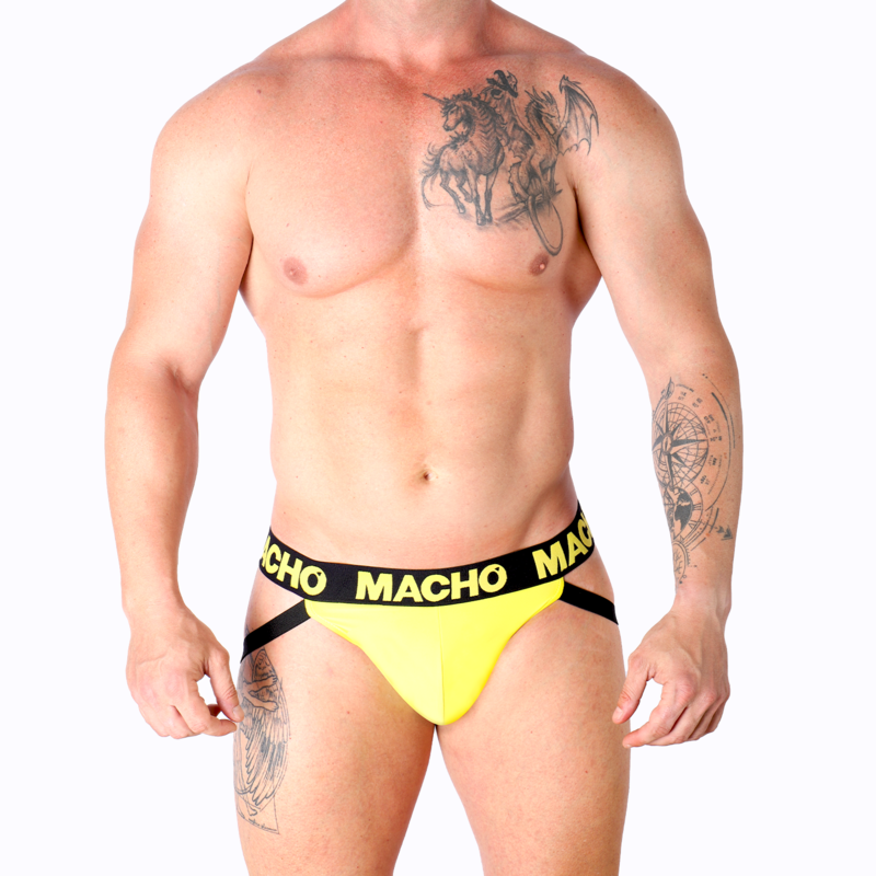 MACHO - MX25A JOCK LYCRA AMARELO L