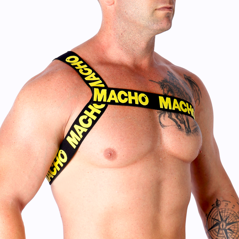 MACHO - ARNÊS ROMANO AMARELO L/XL