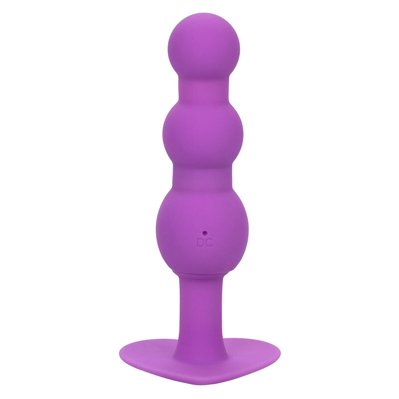 CALEXOTICS - FIRST TIME PLUG ANAL SONDA TRIPLA DE CONTAS 10 VIBRAÇÕES ROXO