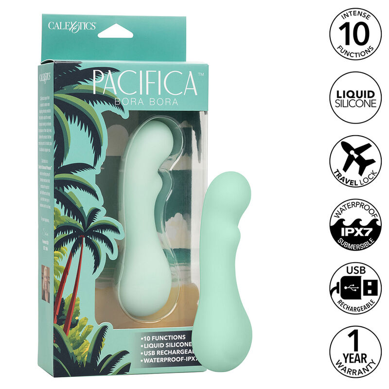 CALEXOTICS - PACIFICA BORA BORA ESTIMULADOR PONTO G 10 VIBRAÇÕES AQUA