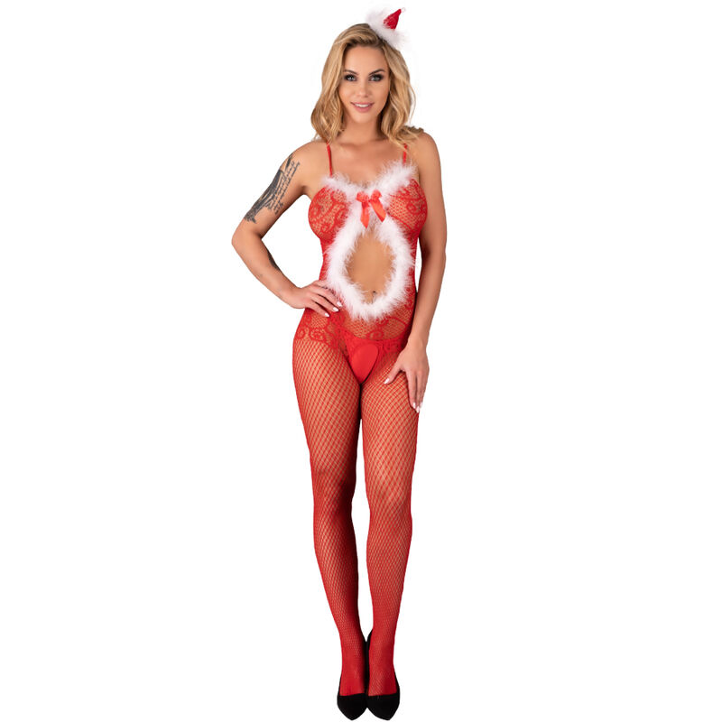 LIVCO CORSETTI FASHION - MAGALI LC 17178 BODYSTOCKING CROTCHLESS NATAL TAMANHO ÚNICO