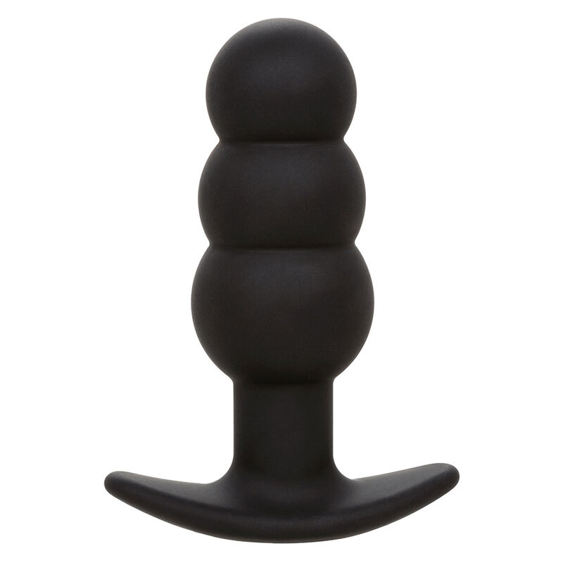 CALEXOTICS - ROCK BOTTOM PLUG ANAL COM ESFERAS 10 VIBRAÇÕES SILICONE PRETO