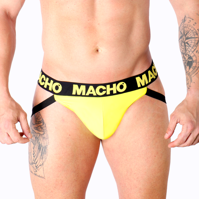 MACHO - MX25A JOCK LYCRA AMARELO M