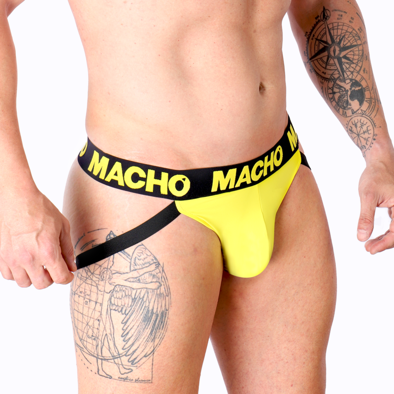 MACHO - MX25A JOCK LYCRA AMARELO M