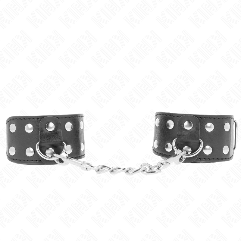 KINK - PULSEIRAS COM LINHA DUPLA DE PREGOS AJUSTÁVEIS PRETOS