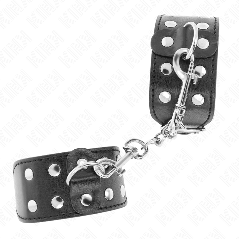 KINK - PULSEIRAS COM LINHA DUPLA DE PREGOS AJUSTÁVEIS PRETOS