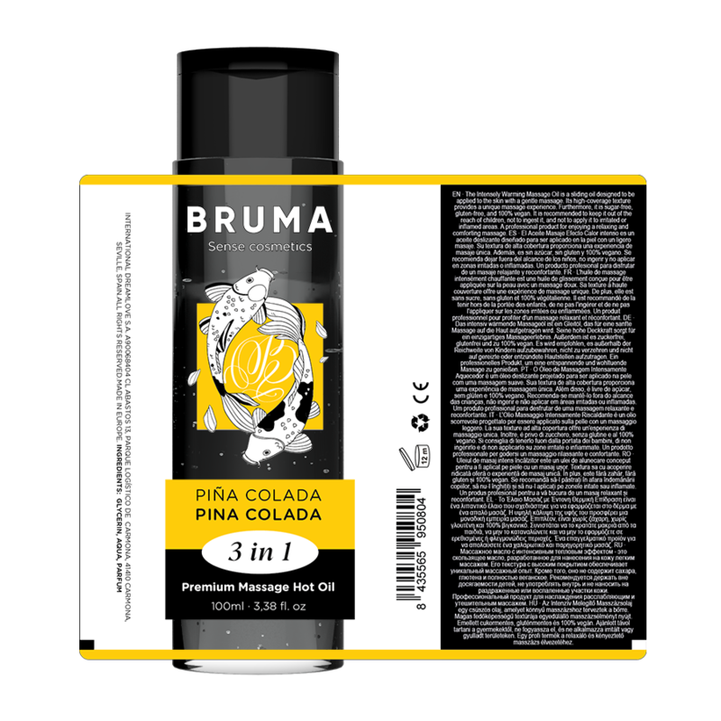 BRUMA – PREMIUM MASAZ PINA COLADA GORACYM OLEJKIEM 3 W 1 – 100 ML