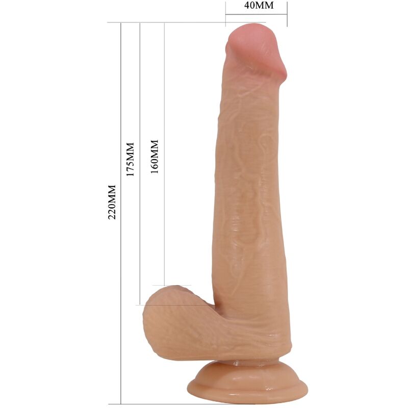 PRETTY LOVE – WYSOKI REALISTYCZNY DILDO 22 CM MIĘSO