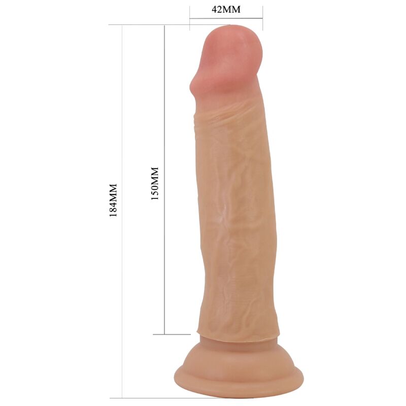 PRETTY LOVE – QUENTIN REALISTYCZNY DILDO 18 CM MIĘSO