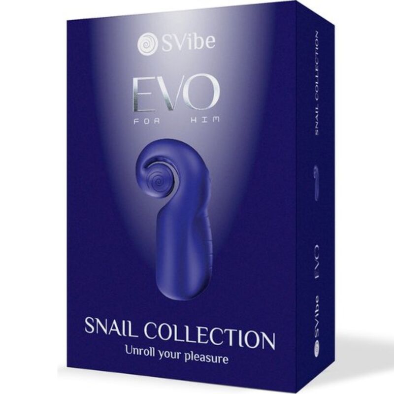 SNAIL VIBE – EVO FOR HIM MĘSKI MASTURBATOR SLIDE N’ROLL CIEMNONIEBIESKI