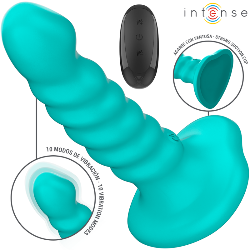 INTENSE – BUFFY WIBRATOR ROZMIAR S SPIRALNY PROJEKT 10 WIBRACJI NIEBIESKI PILOT