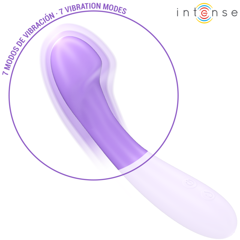 INTENSE – BECKY WIBRATOR 19 CM PODGRZEWANY 7 WIBRACJI FIOLETOWY