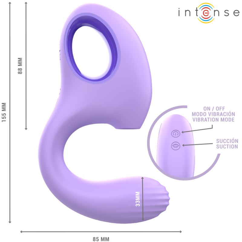 INTENSE – BAXTER WIBRATOR I STYMULATOR FIOLETOWY PILOT