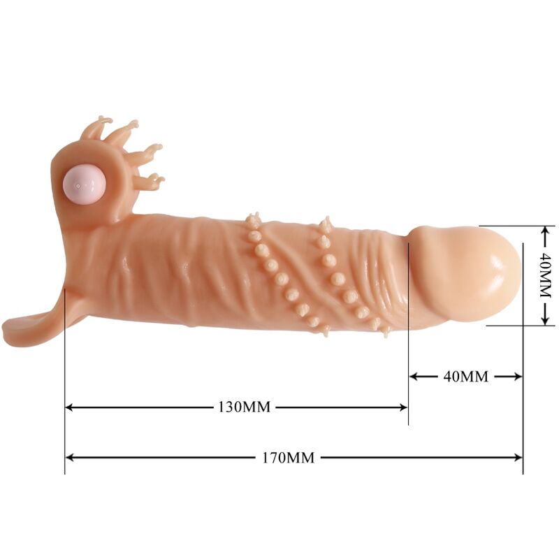 PRETTY LOVE – CONNOR PENIS SLEEVE + CLITORIS STIMULATOR FLESH