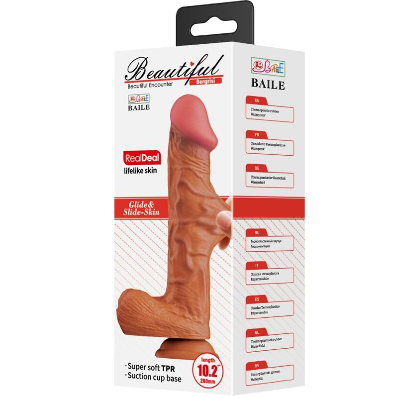 BAILE – BERGRISI REALISTYCZNY DILDO 26 CM MIĘSNY