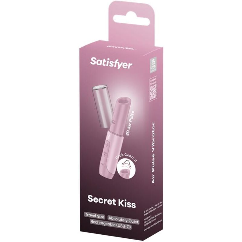 SATISFYER – SECRET KISS WAVE STYMULATOR ŁECHTACZKI RÓŻOWY