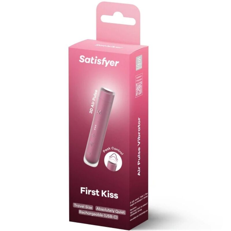 SATISFYER – FIRST KISS WAVE STYMULATOR ŁECHTACZKI GARNET