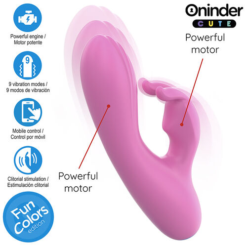Vibrator Rabbit Cute Love Bunny roz pentru stimularea punctului G și a clitorisului